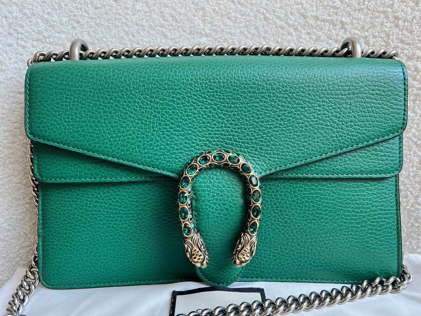 Gucci Dionysus GG Green Small Shoulder Bag (RRP £2,670)