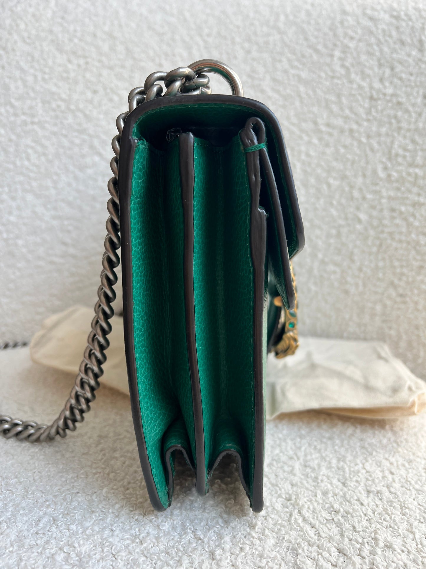 Gucci Dionysus GG Green Small Shoulder Bag (RRP £2,670)