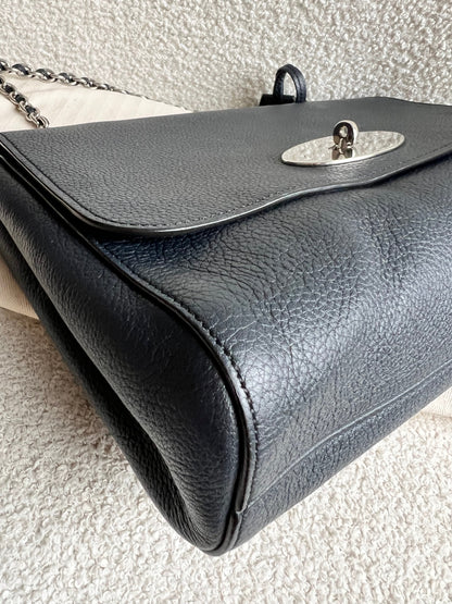 Mulberry Midnight Medium Lily with Silver Hardware (RRP £1095)
