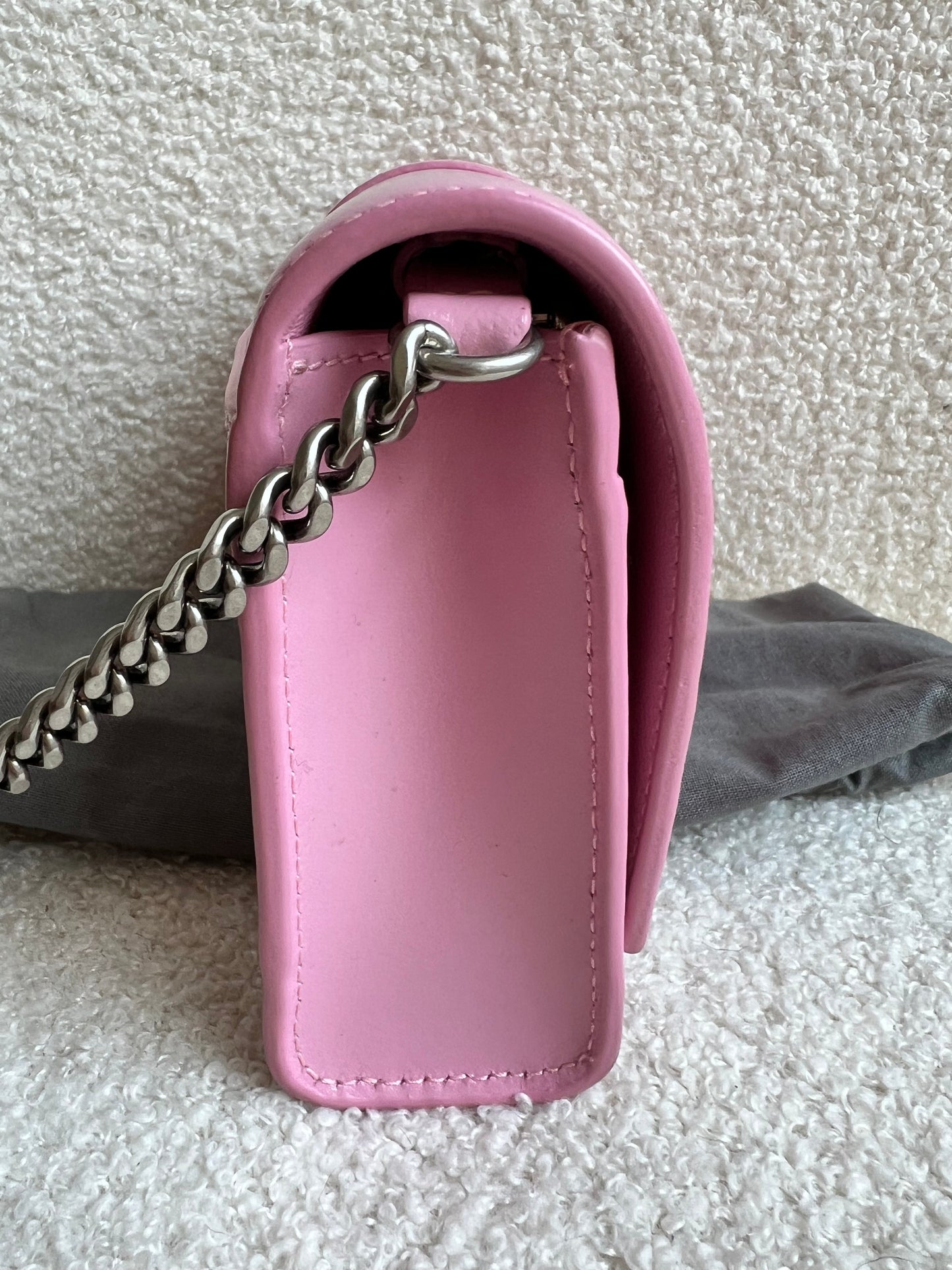 Balenciaga Pink Hourglass Wallet on Chain (RRP £1190)