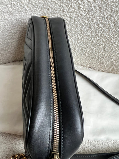Gucci GG Black Marmont Small Shoulder Bag (RRP £1440)