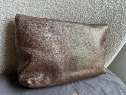 Mulberry Metallic Mushroom Clemmie Clutch (RRP £695)