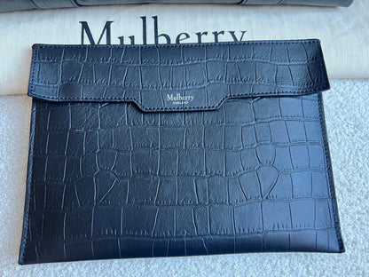 Mulberry Black Matte Croc Bayswater Tote (RRP £845)