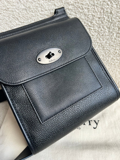 Mulberry Black Eco Scotchgrain Small Antony