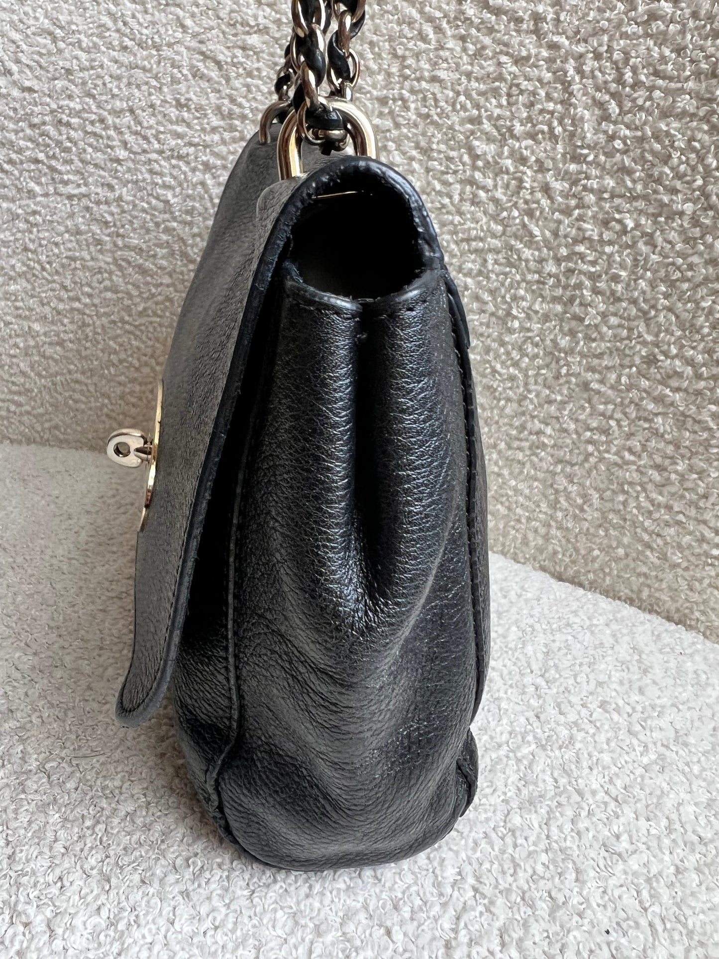 Mulberry Black Regular Lily with Gold Hardware