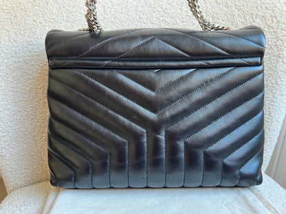 Yves Saint Laurent (YSL) Medium Black Lou Lou (RRP £2,100)