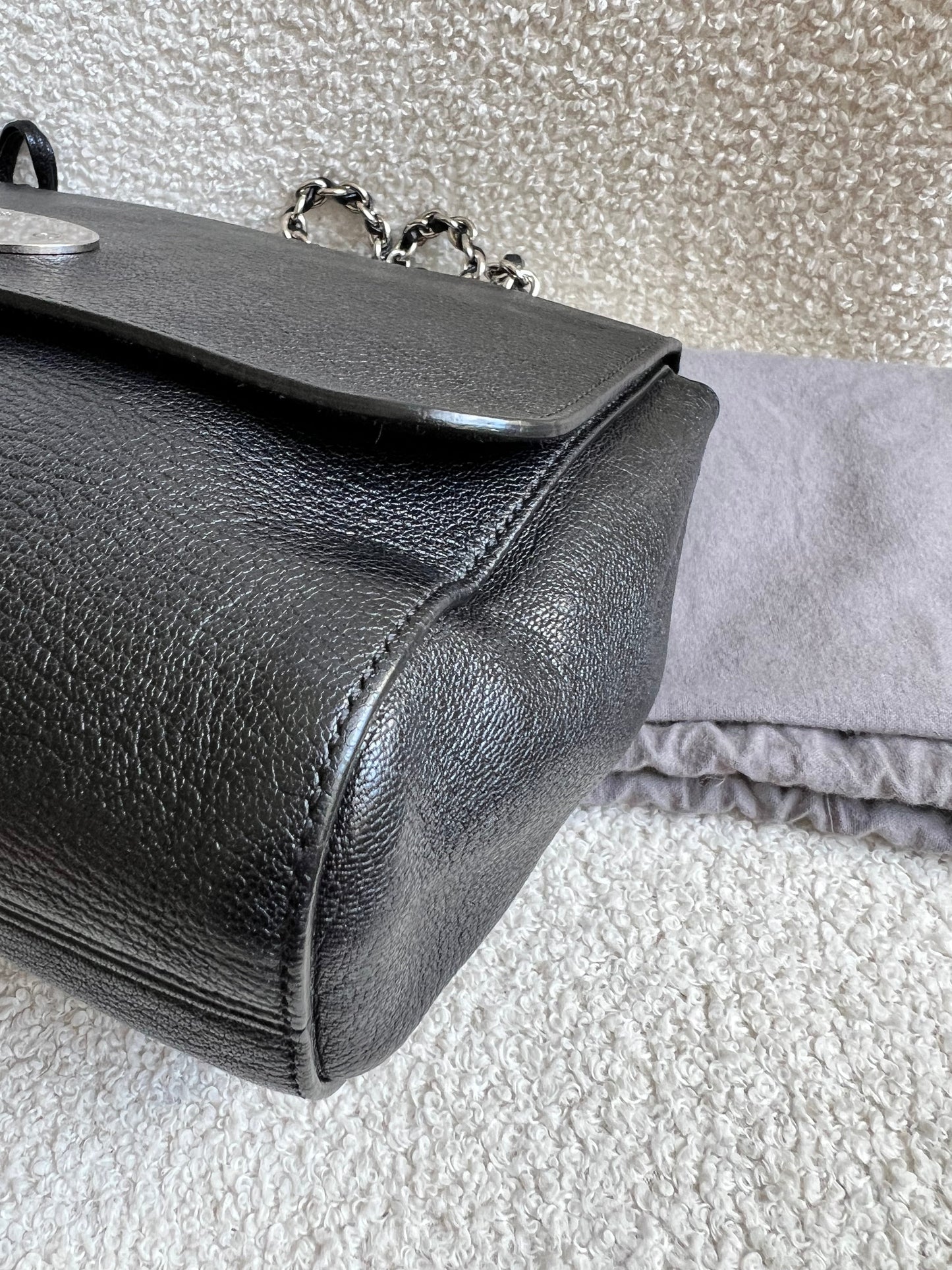 Mulberry Black Medium Lily with Silver Hardware (RRP £1095)
