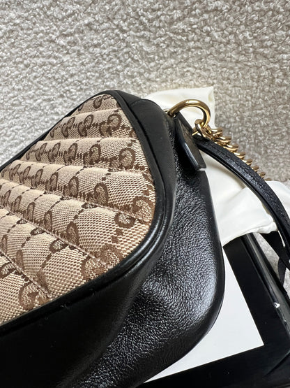Gucci GG Marmont Canvas Small Shoulder Bag