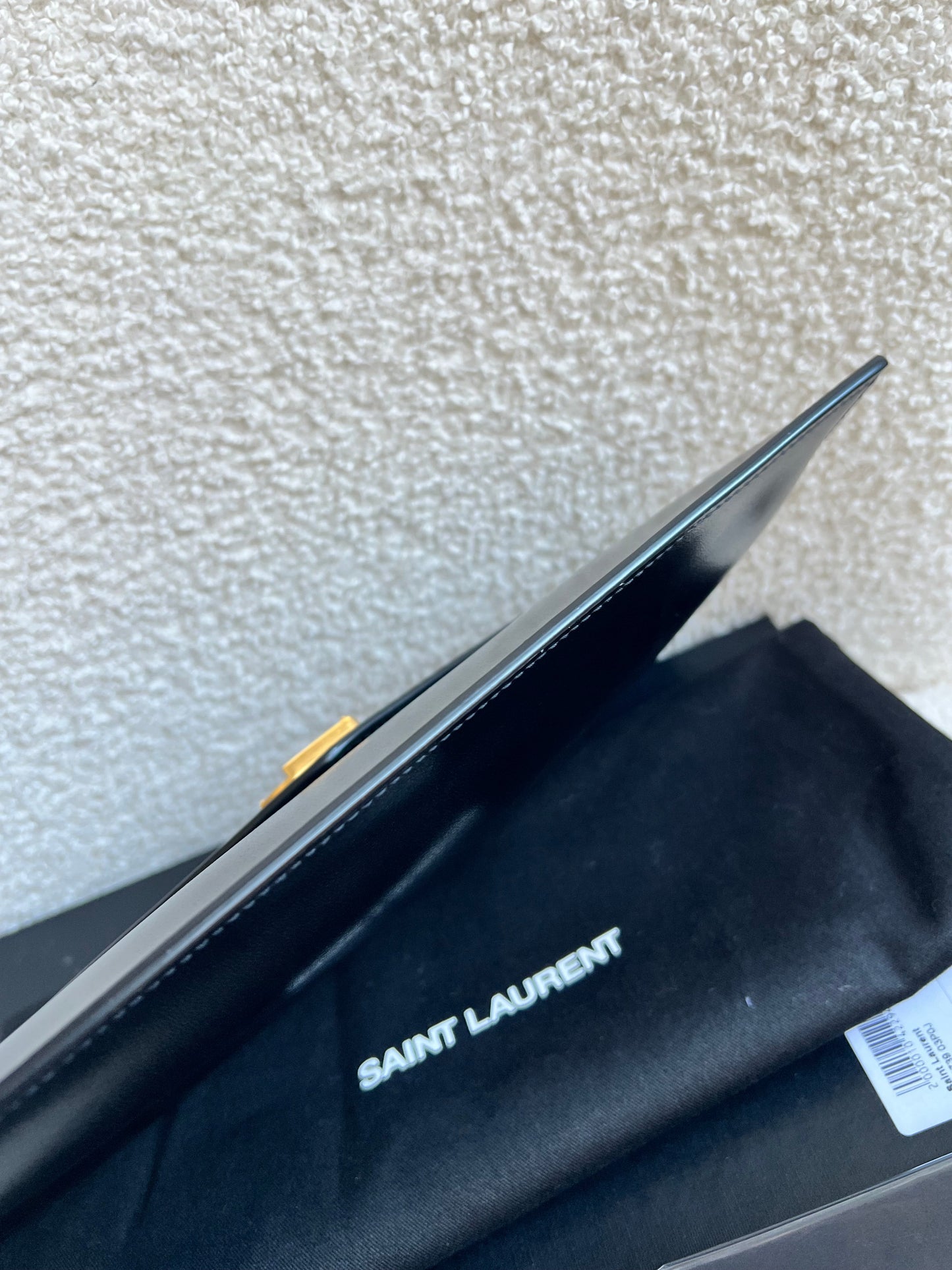 Yves Saint Laurent (YSL) Black Uptown Pouch Clutch (RRP £580)