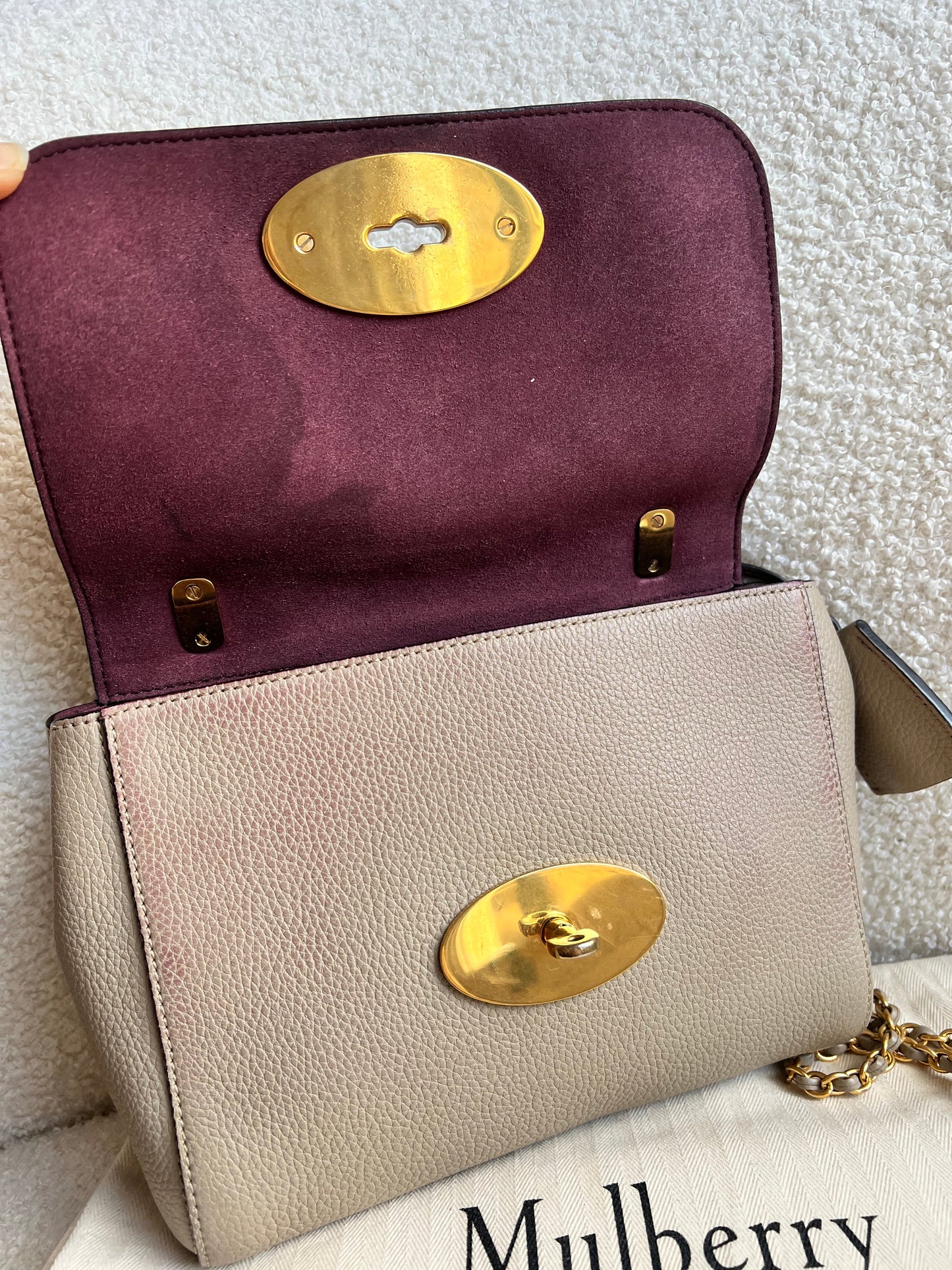 Mulberry Dune Regular Lily with Gold Hardware (RRP £995)