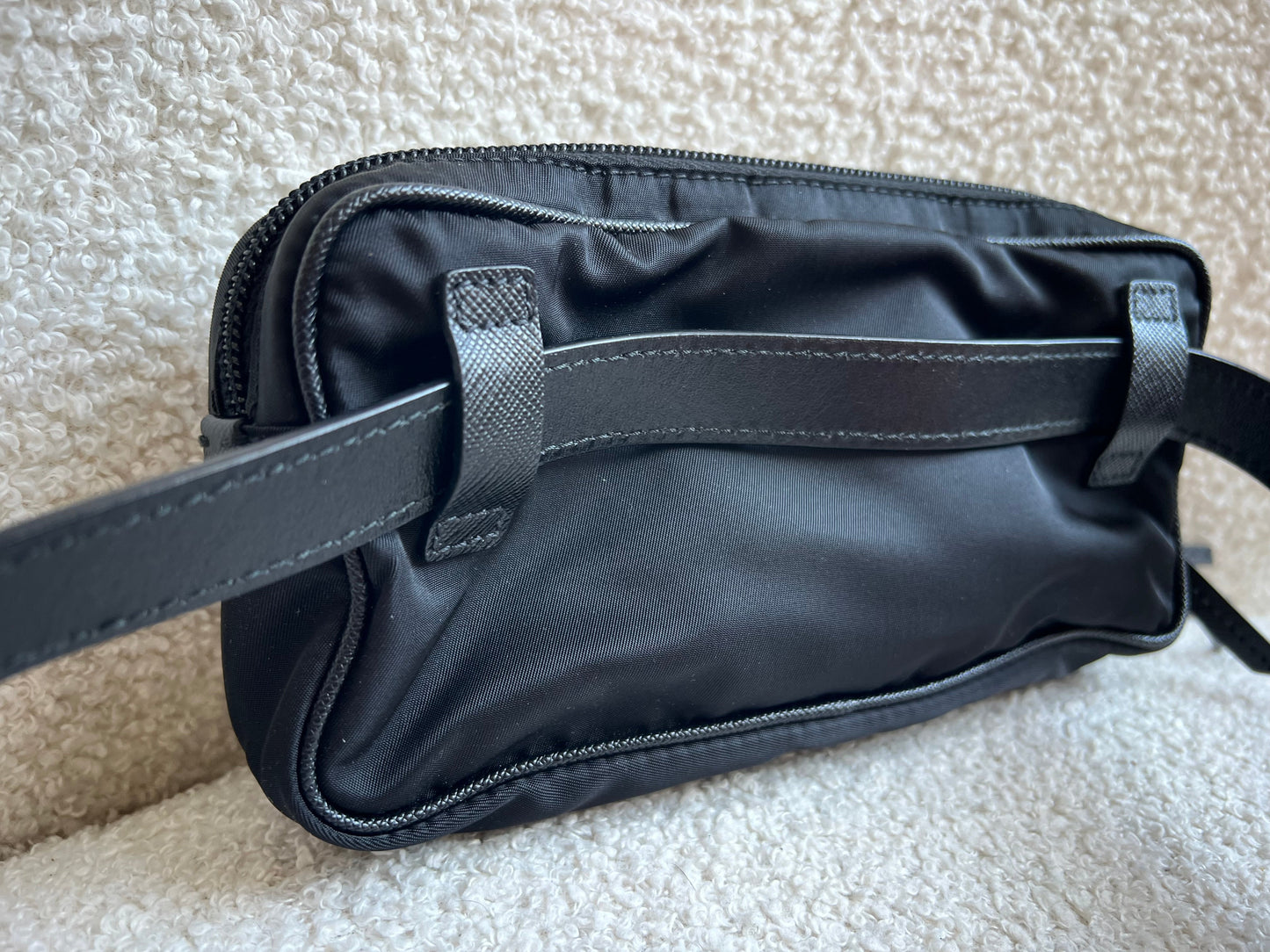 Prada Black Nylon Mini Belt Bag