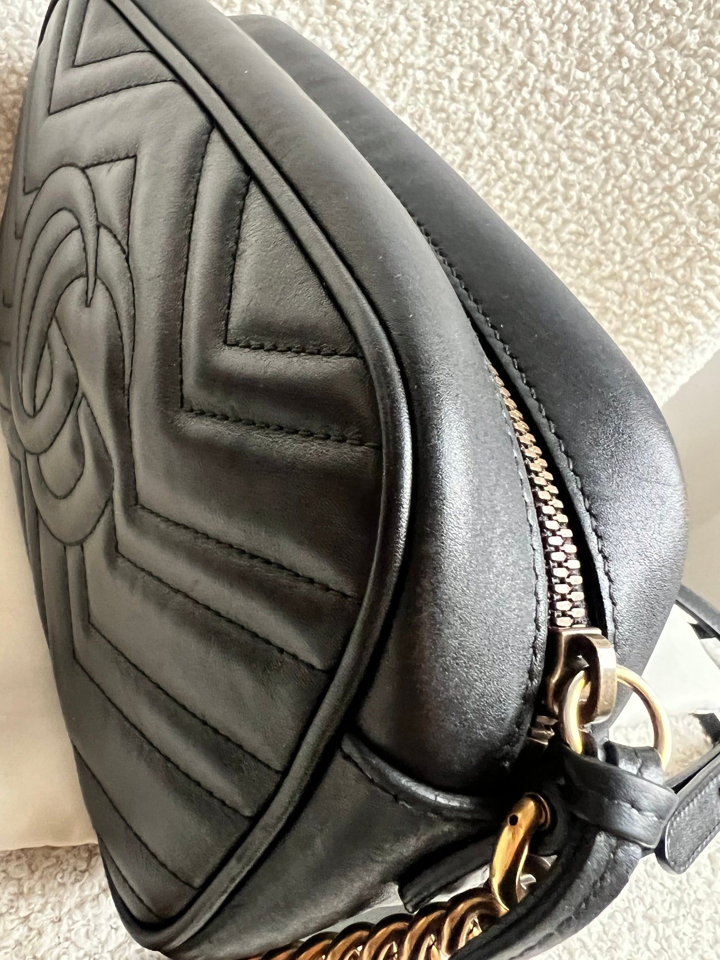 Gucci GG Black Marmont Small Shoulder Bag (RRP £1440)
