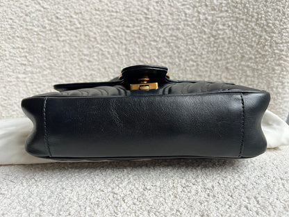 Gucci GG Black Marmont Mini Shoulder Bag (RRP £1,890)
