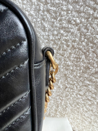 Gucci GG Black Marmont Small Shoulder Bag (RRP £1440)