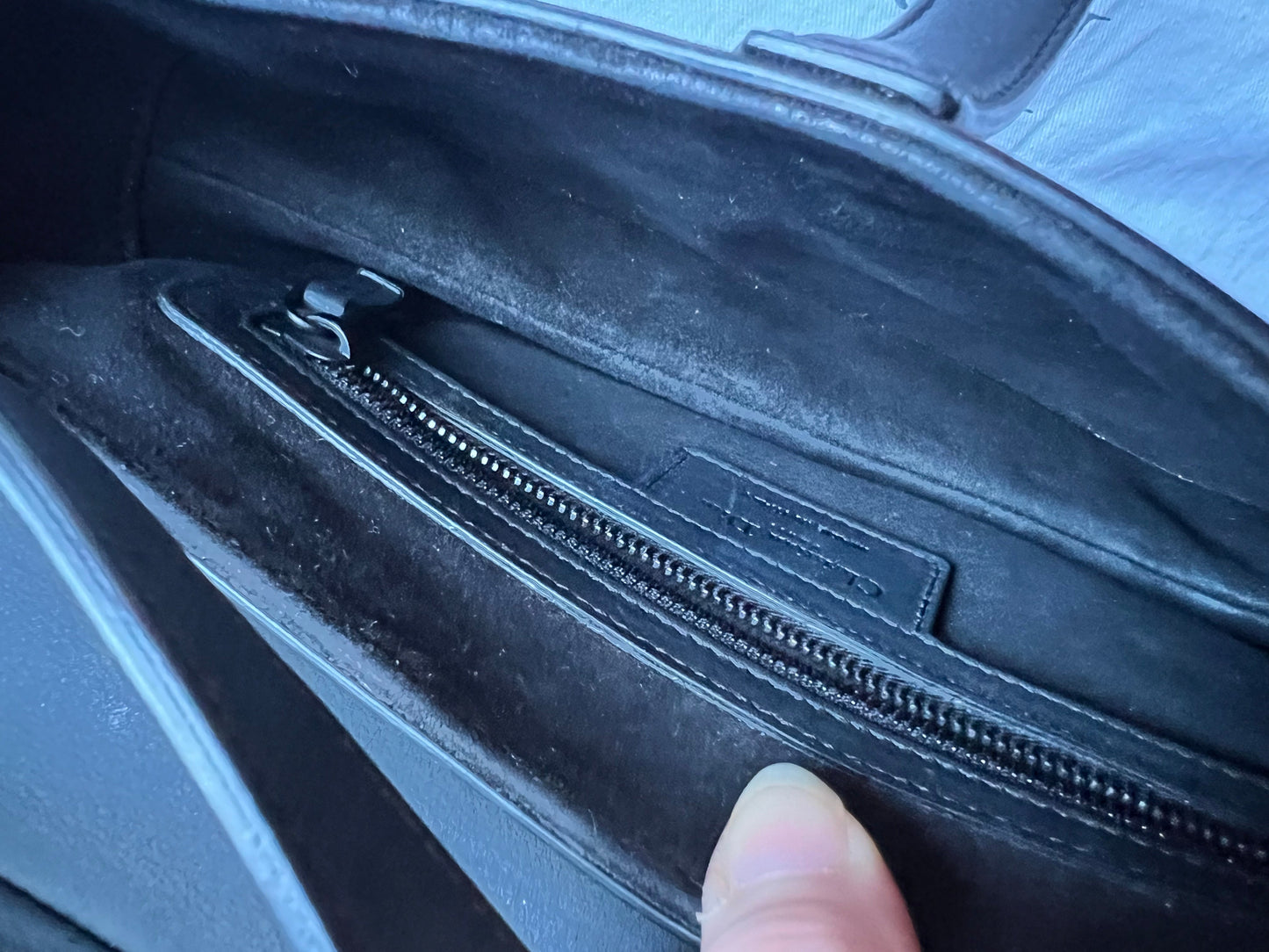 Christian Dior Black Ultra Matte Saddle Bag with Strap