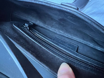 Christian Dior Black Ultra Matte Saddle Bag with Strap