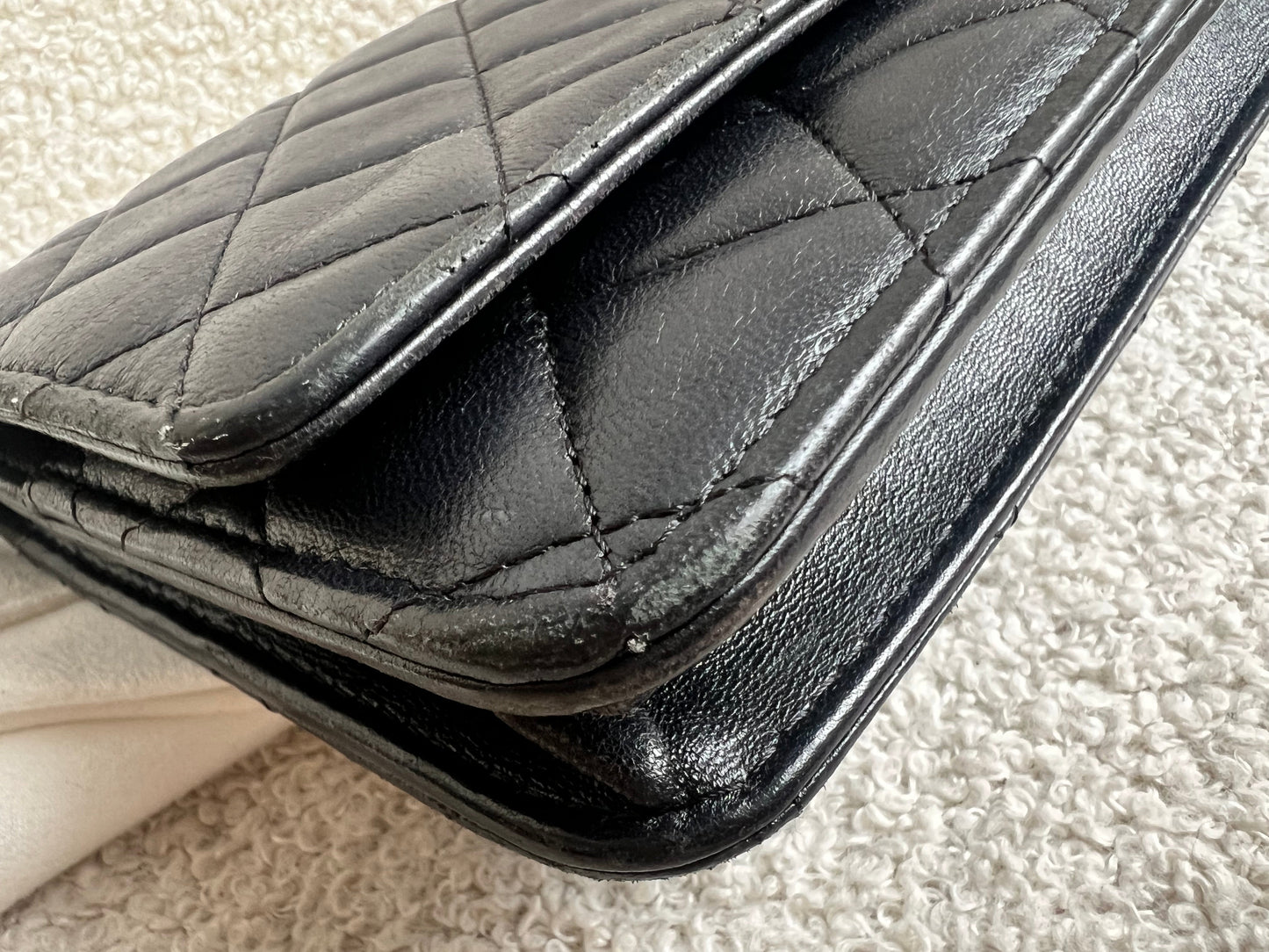 Chanel Wallet on Chain in Black Lambskin Silver Hardware (RRP £2,820)