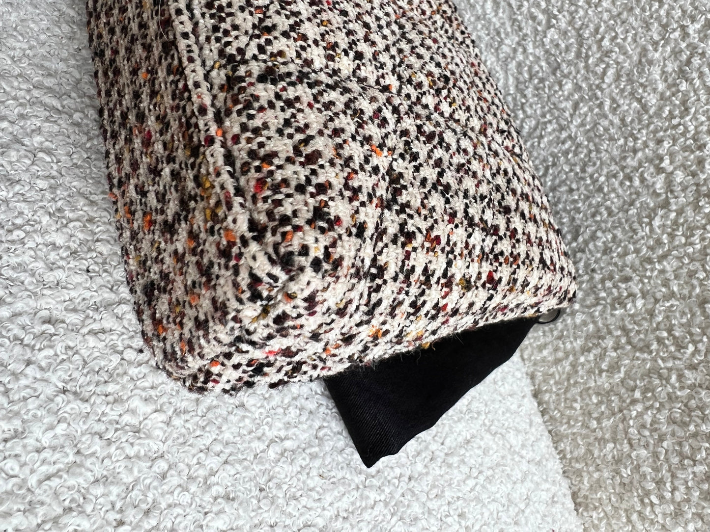 Yves Saint Laurent (YSL) Puffer Clutch Pouch in Tweed (RRP £710)