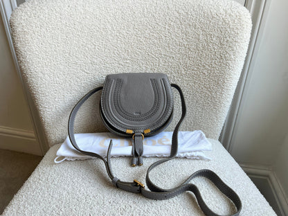 Chloe Small Cashmere Grey Marcie Saddle Bag (RRP £1050)