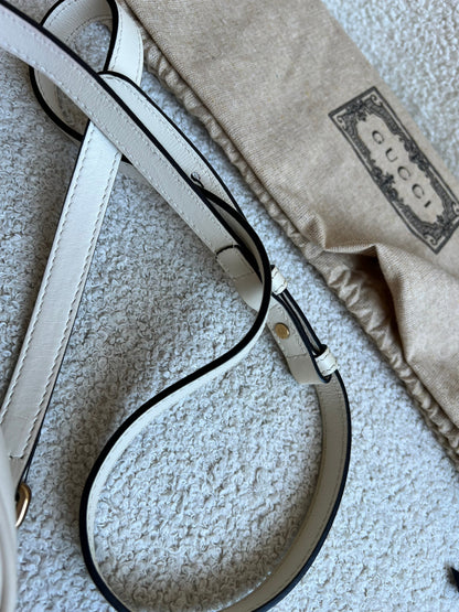 Gucci GG White Marmont Small Shoulder Bag (RRP £1440)