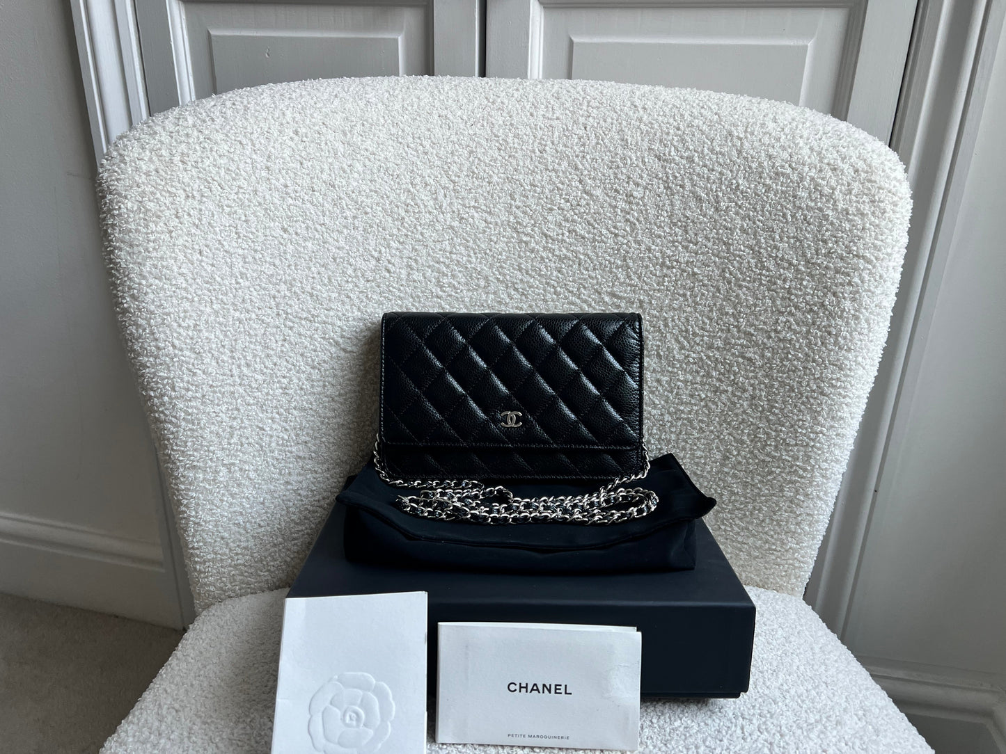 Chanel Black Caviar Wallet on Chain (RRP £2,930)