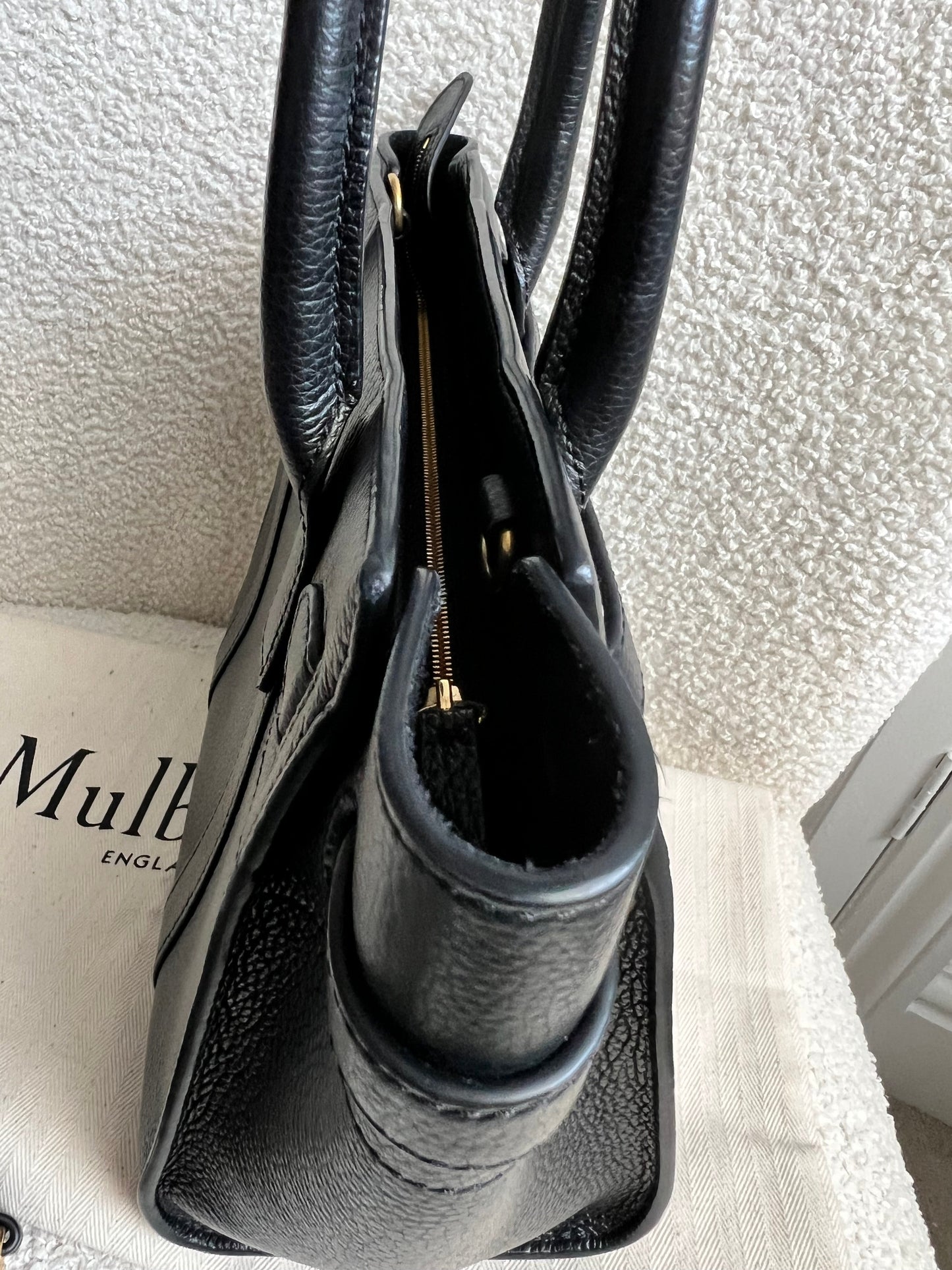 Mulberry Black Mini Zipped Bayswater (RRP £1095)