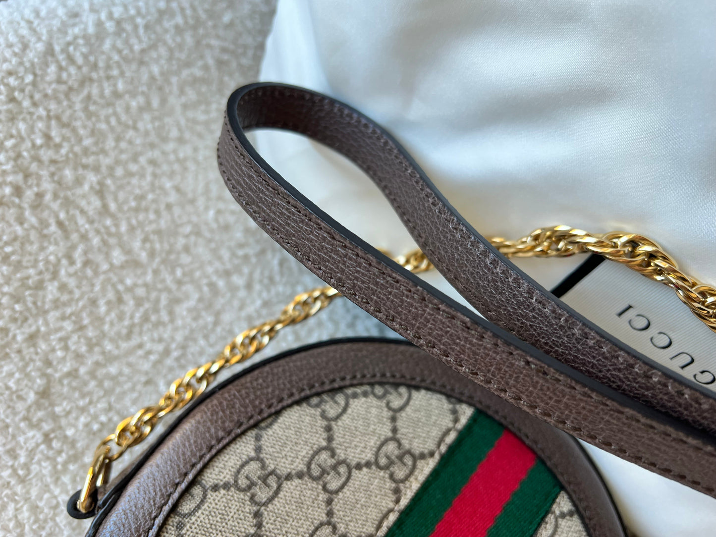 Gucci GG Ophidia Mini GG Round Shoulder Bag (RRP £1,270)