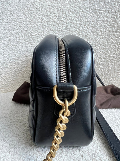 Gucci GG Black Marmont Small Shoulder Bag (RRP £1440)