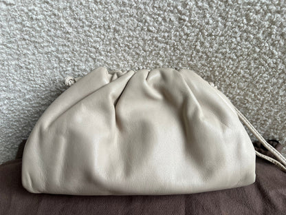 Bottega Veneta Cream Mini Pouch Clutch
