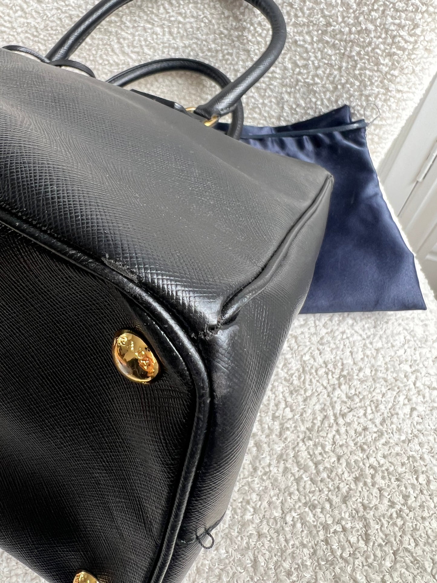 Prada Black Galleria Saffiano Tote
