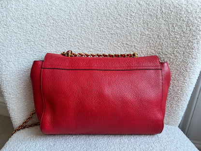Mulberry Lipstick Red Medium Lily with Gold Hardware (RRP £1095)
