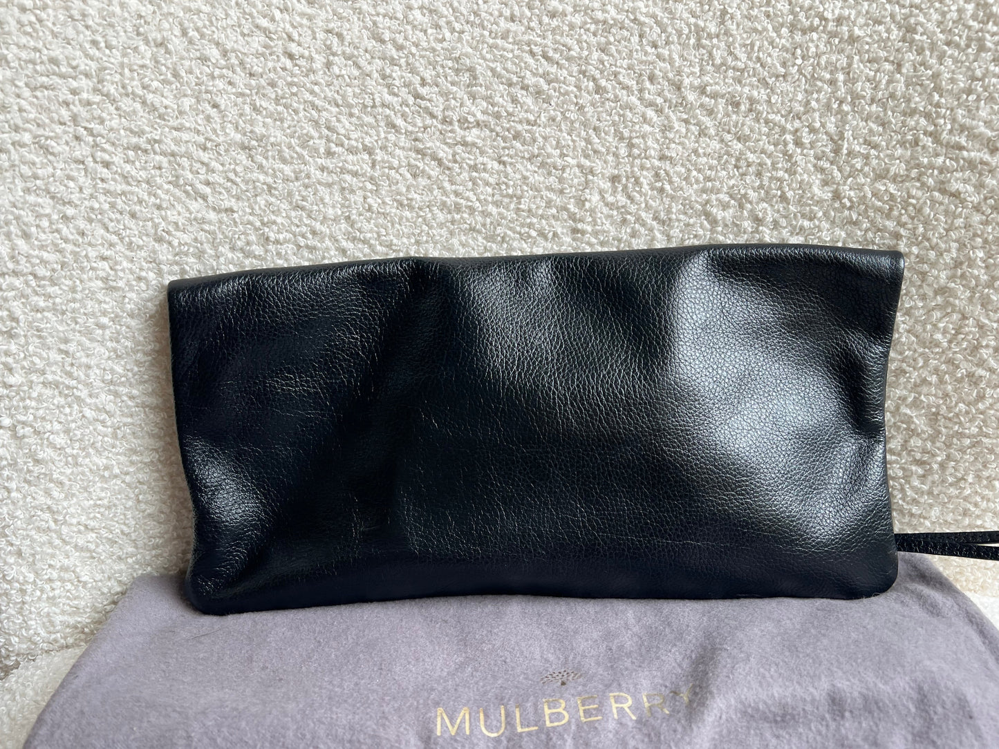 Mulberry Black Daria Clutch (RRP £550)