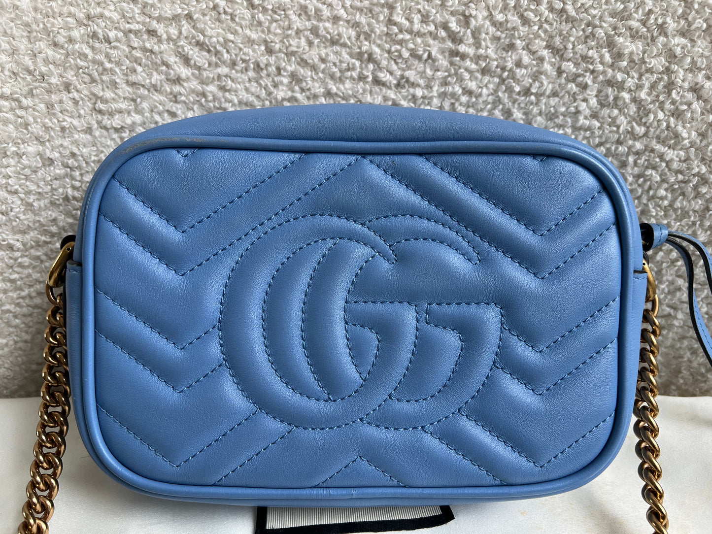 Gucci GG Blue Marmont Mini Shoulder Bag (RRP £1,360)