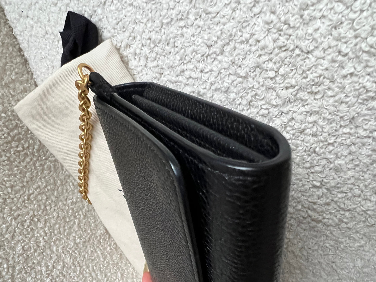 Mulberry Black Continental Chain Clutch Wallet (RRP £425)