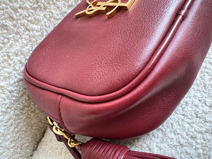 Yves Saint Laurent (YSL) Burgundy Blogger Camera Bag