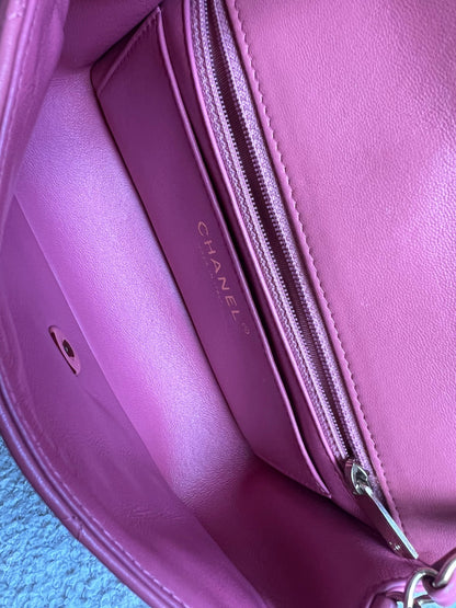 Chanel Mini Rectangular Classic Flap Valentines Day Edition in Pink Lambskin