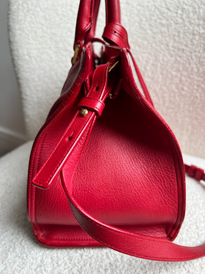 Yves Saint Laurent (YSL) Red Small Cabas Chyc Bag (RRP £1,350)