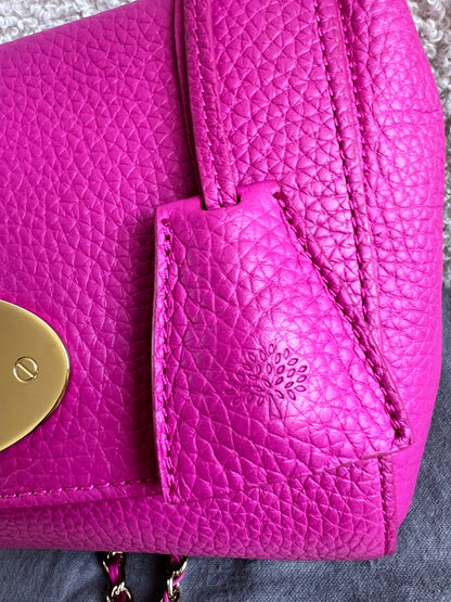 Mulberry Regular Lily in Mulberry Pink Heavy Grain (RRP £995)