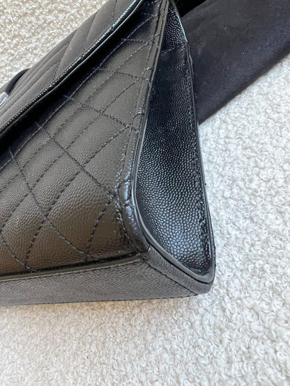 Yves Saint Laurent (YSL) Black Medium Envelope Bag (RRP £2,235)