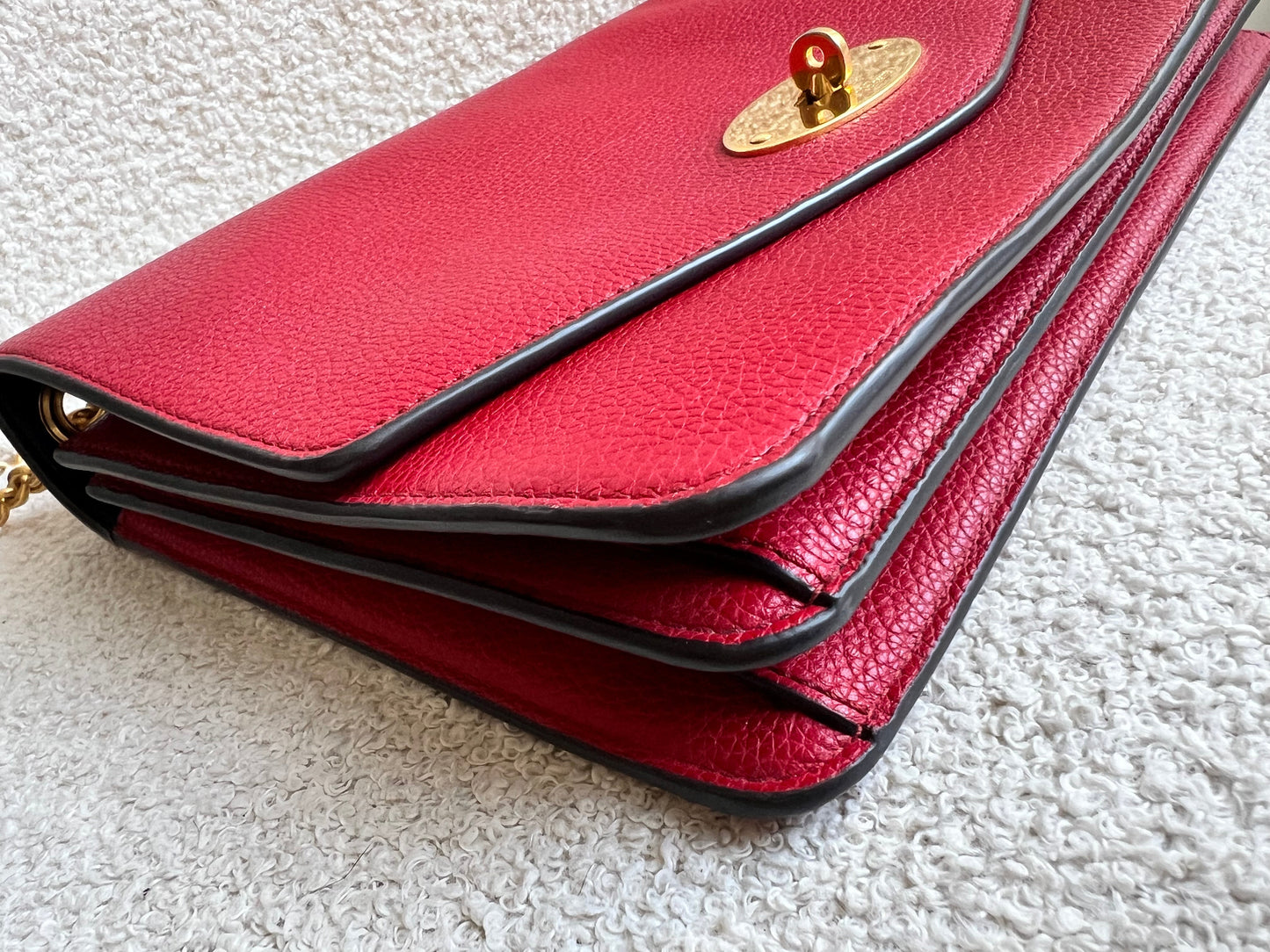 Mulberry Scarlet Red Large Darley Shoulder Bag (RRP £895)