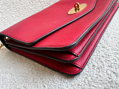Mulberry Scarlet Red Large Darley Shoulder Bag (RRP £895)