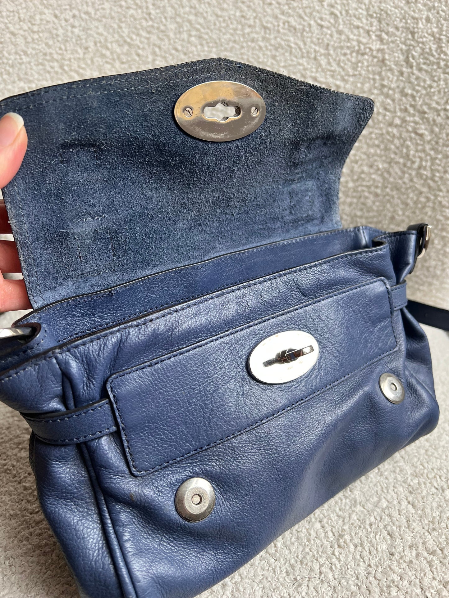 Mulberry Slate Blue Mini Alexa (RRP £850)