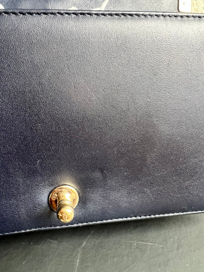 Chanel Navy Blue Lambskin Medium Boy Bag (RRP £5800)