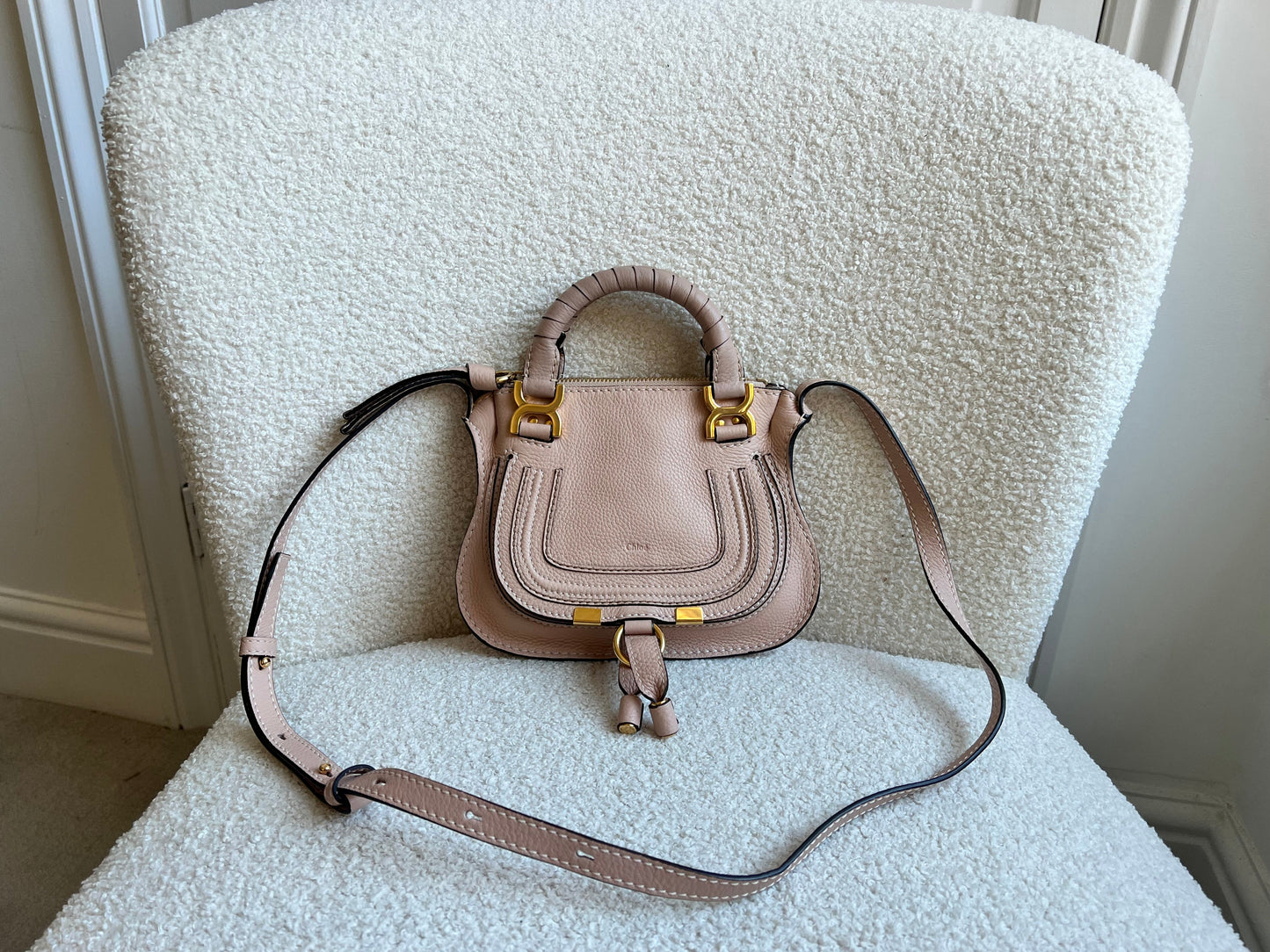 Chloe Softy Pink Mini Marcie Handbag (RRP £1050)