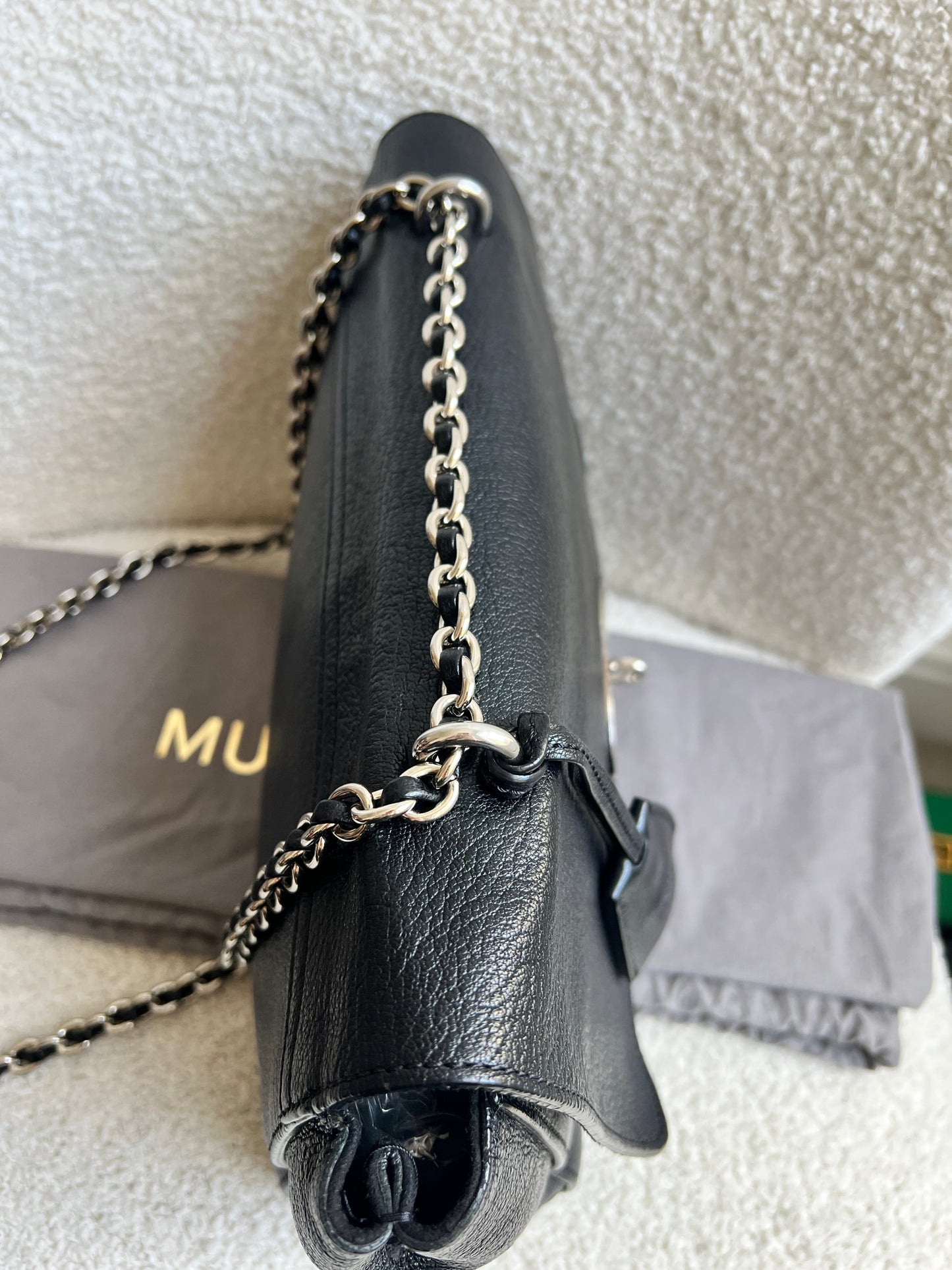 Mulberry Black Medium Lily with Silver Hardware (RRP £1095)