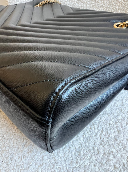 Yves Saint Laurent (YSL) Black Tribeca Shopper Tote