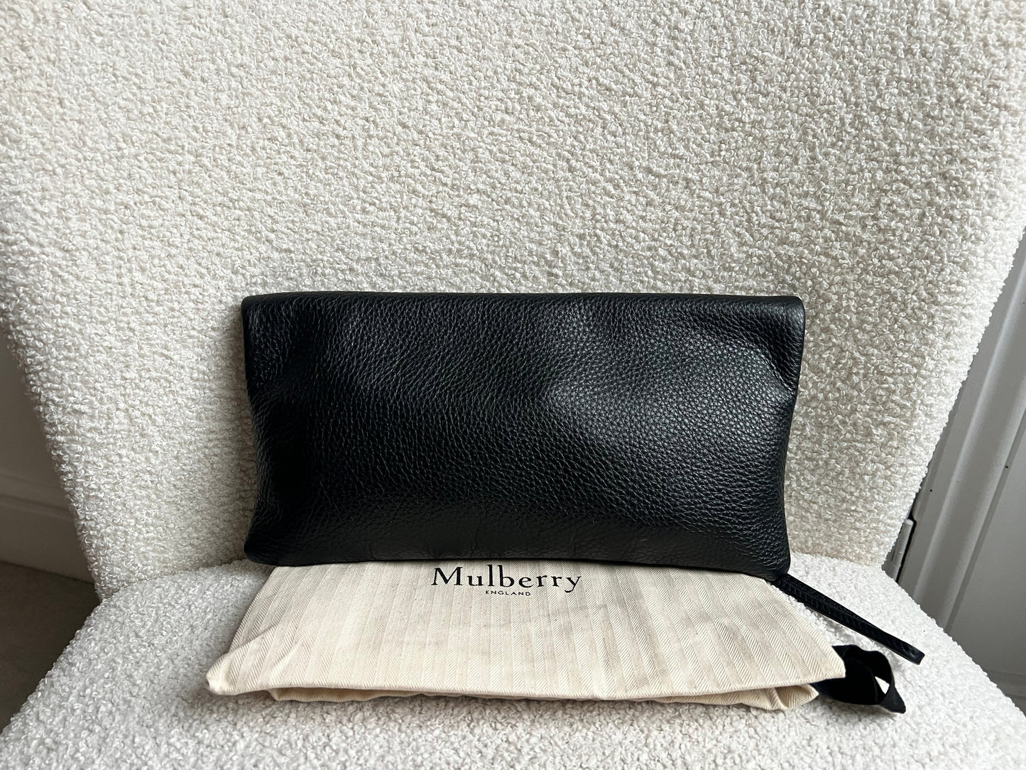 Mulberry Black Daria Clutch (RRP £550)