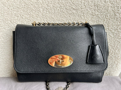 Mulberry Black Medium Lily with Gold Hardware (RRP £1195)