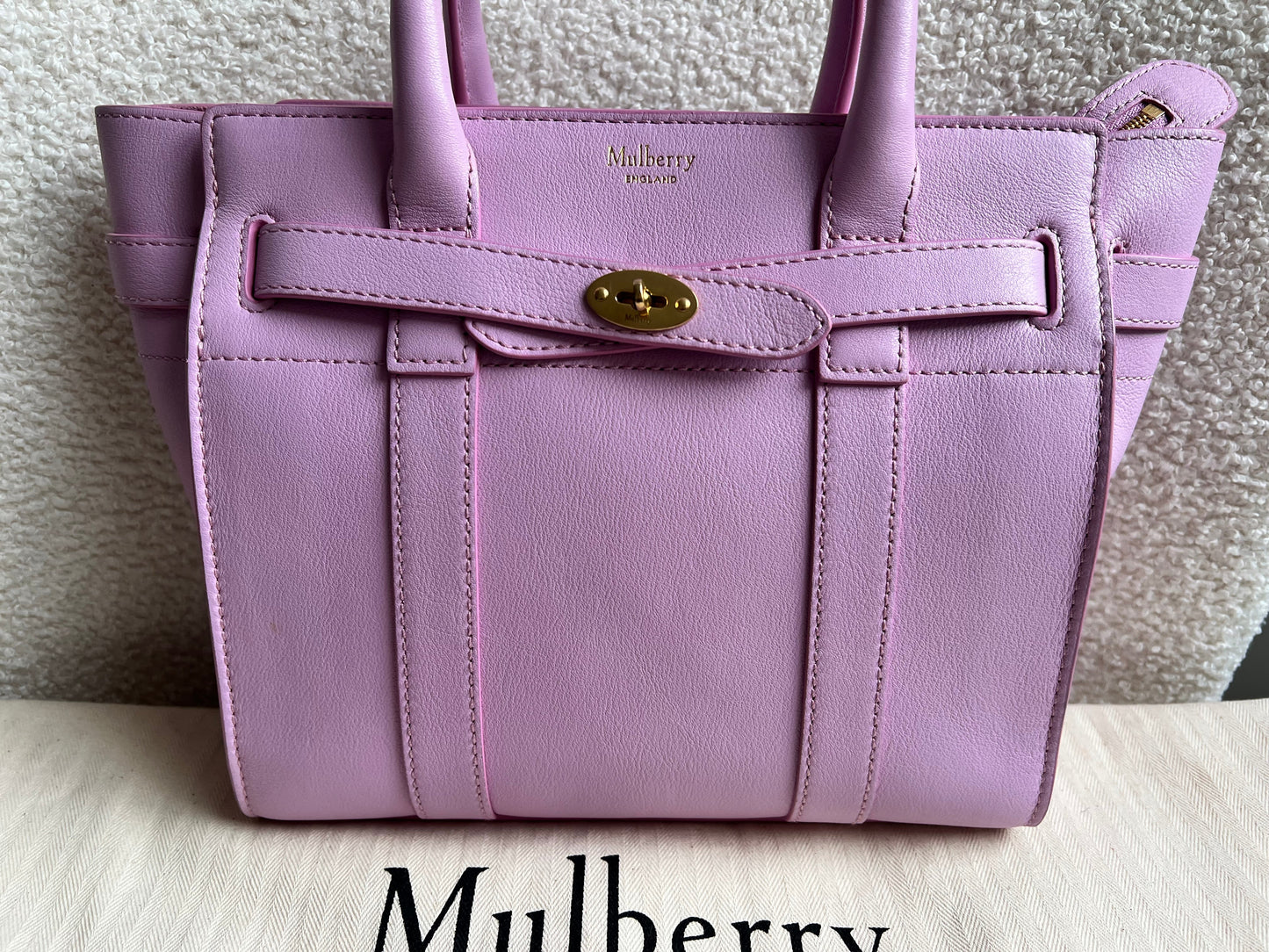Mulberry Lilac Mini Zipped Bayswater (RRP £1095)