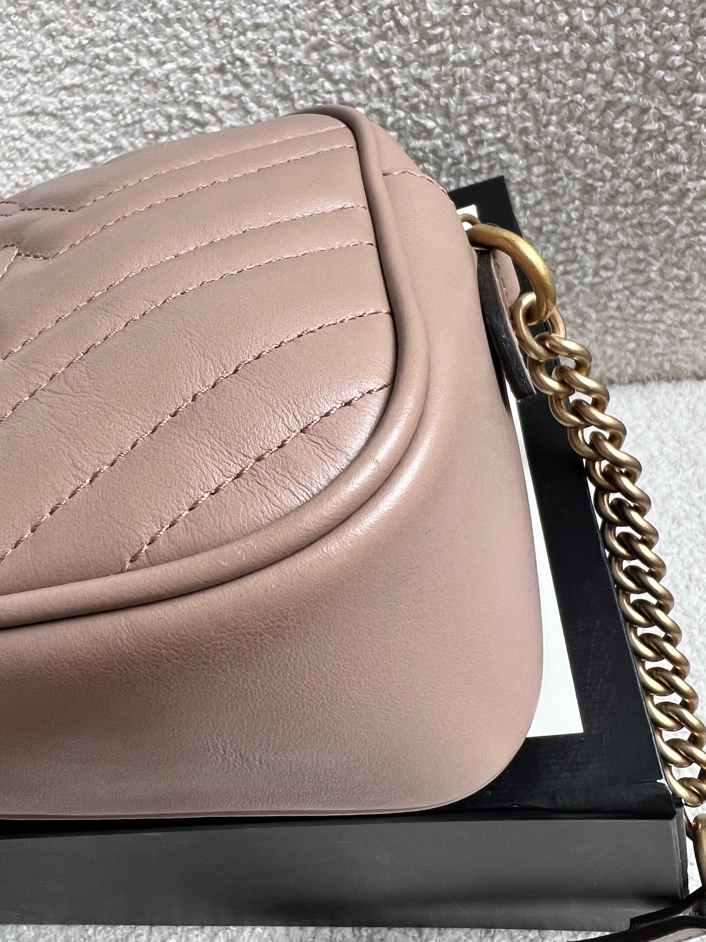 Gucci GG Marmont Dusty Pink Small Shoulder Bag (RRP £1440)